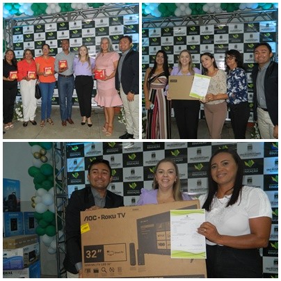 Prefeita Aliny Povão faz entrega de equipamentos eletrônicos as escolas Municipais